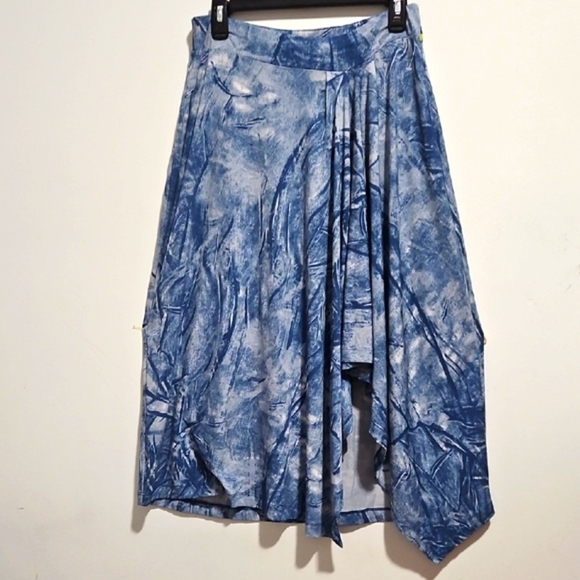 Michael Kors Marble Blue Midi Skirt - Picture 1 of 9